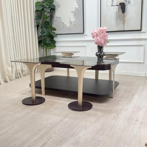 طقم طاولات ابيات 5قطع 3 الوان