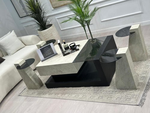 طقم طاولات كوبرا 5 قطع لون اسود