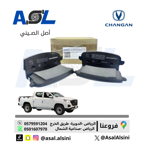 Rear brake pads for Changan HUNTER, part number: P...