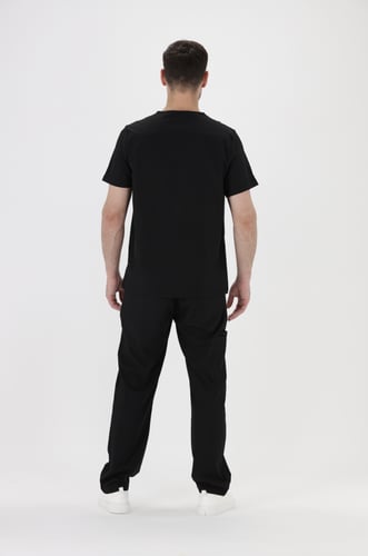 بنطلون سكراب طبي رجالي كلاسيك لون اسود