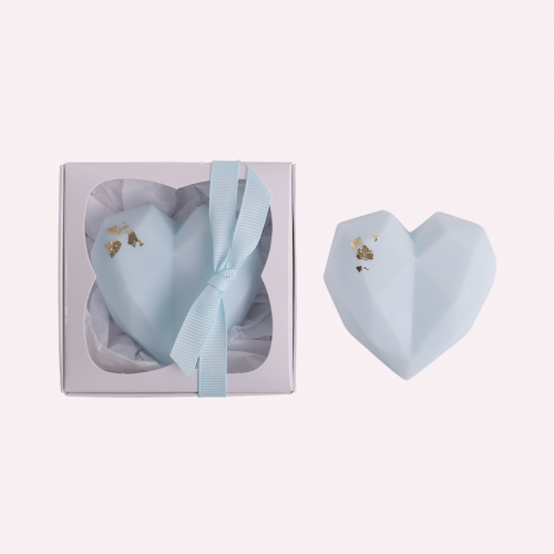 15 حبة توزيعات صابون قلوب مع ورق الذهب