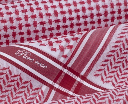 شماغ بيور روز انجليزي احمر فاتح