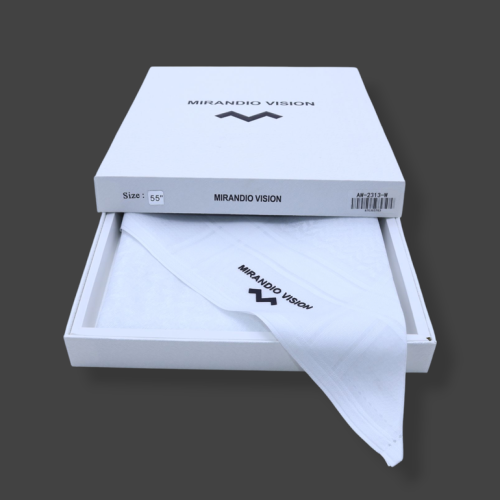 شماغ ميرانديو ابيض رجالي جديد