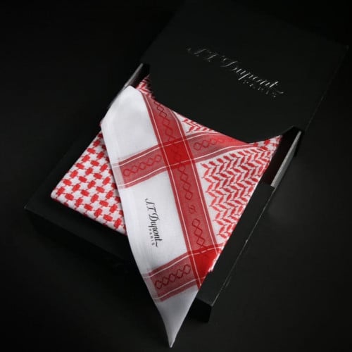 شماغ اس تي ديبون أحمر الفاخر