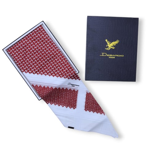 شماغ دي بارديو أحمر كلاسيكي جديد