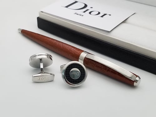 طقم قلم وكبك ديور Dior