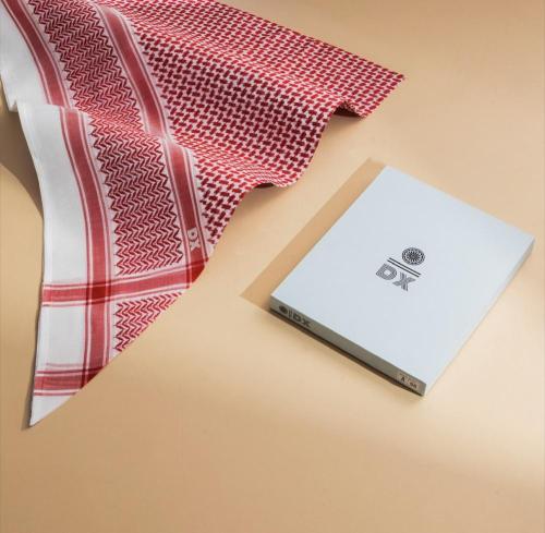 شماغات DX دي اكس احمر فاتح رجالي