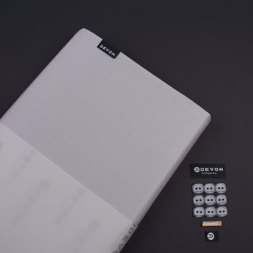 قماش ديفون شتوي سادة رمادي فاتح