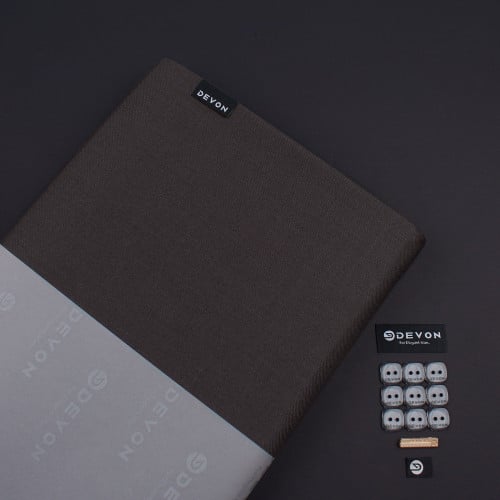 قماش ديفون شتوي سادة بني