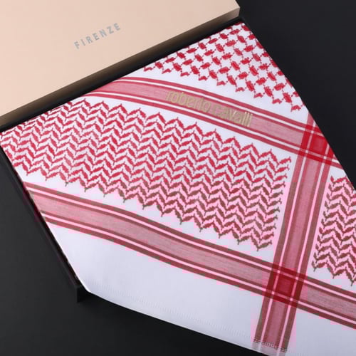 شماغ روبرتو كافالي أحمر