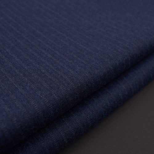 قماش ديفون شتوي جوخ مقلم كحلي