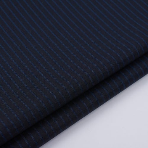 قماش ديفون شتوي مقلم اسود