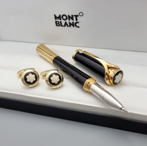 طقم قلم و كبك مونت بلانك