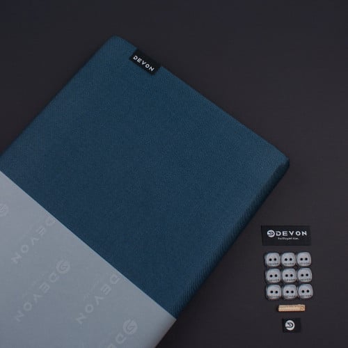 قماش ديفون شتوي سادة فيروزي غامق