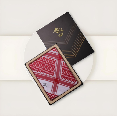 شماغ جوديفيا GODIVA احمر غامق