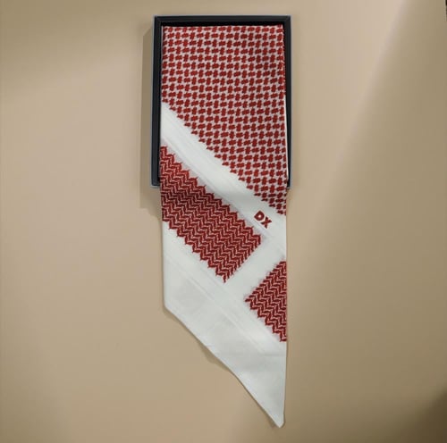 شماغ دي اكس DX احمر بيج رجالي