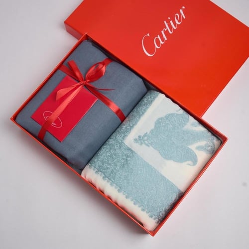 شال كشميري مع قماش كارتير