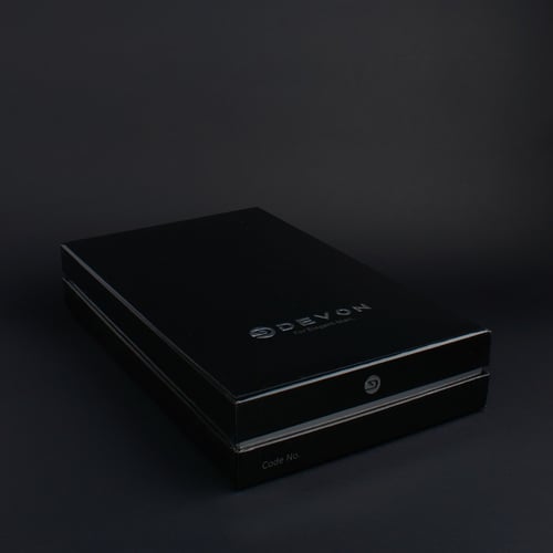 قماش ديفون شتوي مقلم ترابي غامق