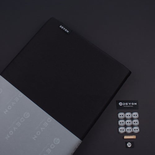 قماش ديفون شتوي سادة اسود