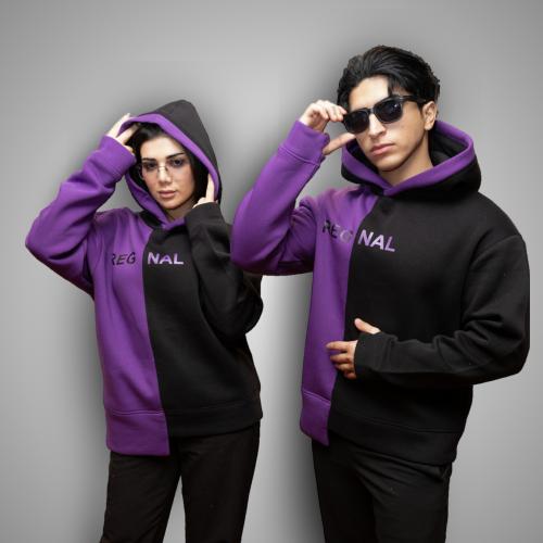 Purple & Black Hoodie