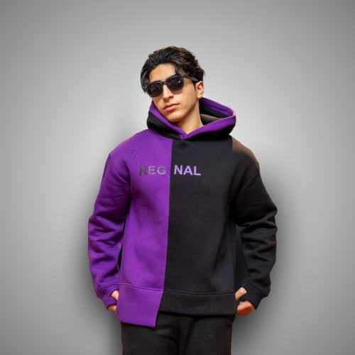 Purple & Black Hoodie