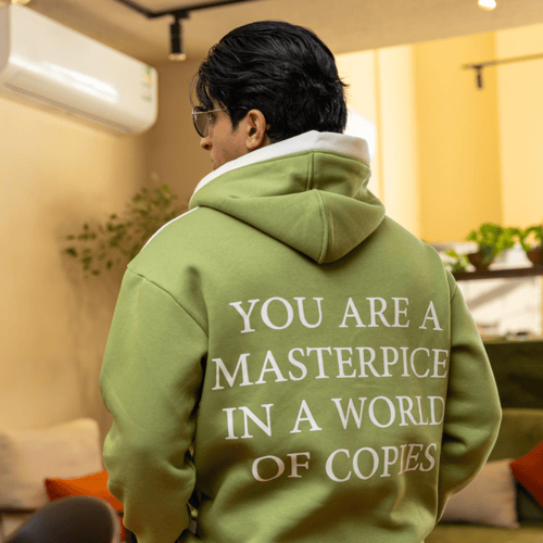 Dark Green & White Hoodie