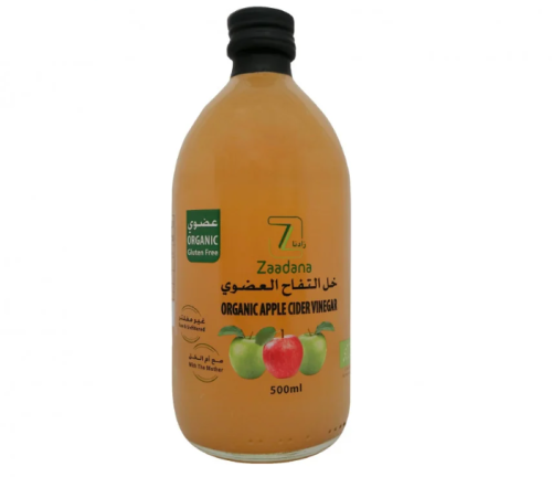 خل التفاح العضوي من زادنا 500ملم