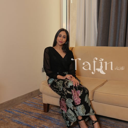 فستان هديل مشجر