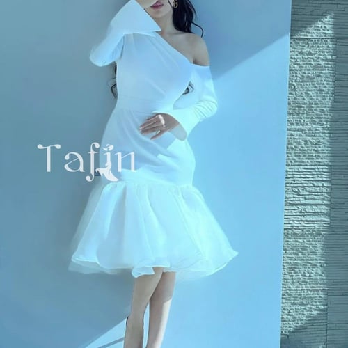 فستان ابيض للعيد