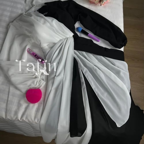 فستان شيفون ناعم دبل كلوش