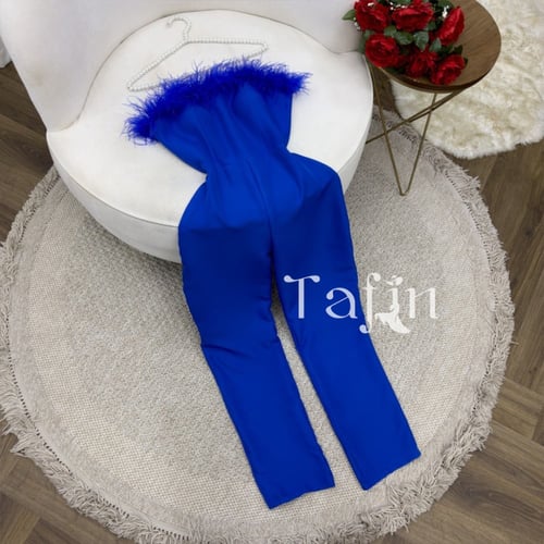 فستان سهرة طويل بدون أكمام