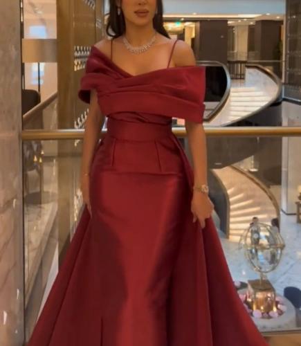 فستان سهرة خامة شانطون