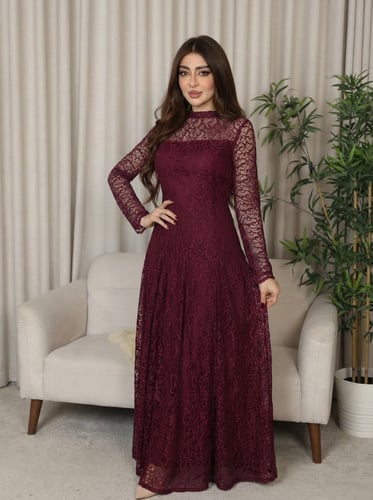 فستان سهره ناعم دانتيل
