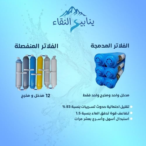 فلتر نقاء ماكس بيور 10 - مع برادة زر أمان توصيل مب...