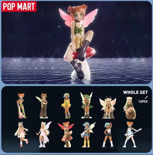 (اصلي 100%) POP MART PEACH RIOT Punk Fairy Series