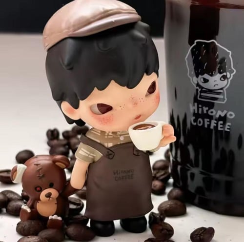 (اصلي 100%) POP MART Hirono Coffee Series