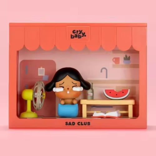 (اصلي 100%) POP MART Cry Baby Sad Club