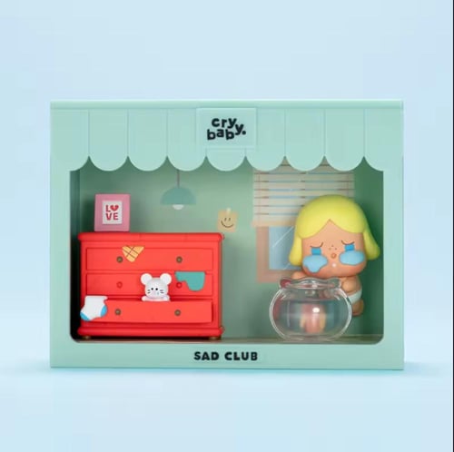 (اصلي 100%) POP MART Cry Baby Sad Club