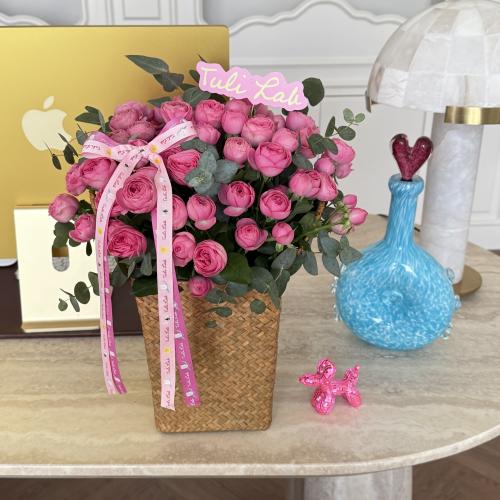 Mini peony basket