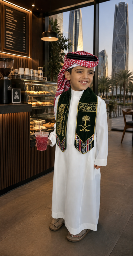 وشاح اليوم الوطني للأطفال