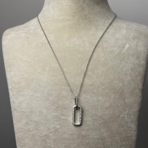 سلاسل فضة نسائي فاخر مطعم بالزركون السويسري