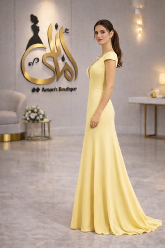 فستان أورورا الملكي – Butter Cream