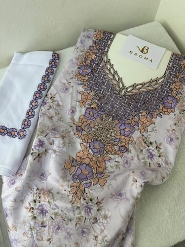 مخور حرير اندنوسي مخرم بالطرحه تطريز وكريستال