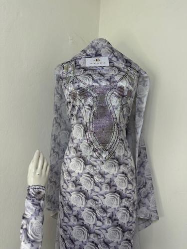 مخور مورد بالطرحه حرير ديجتال متروس كريستال