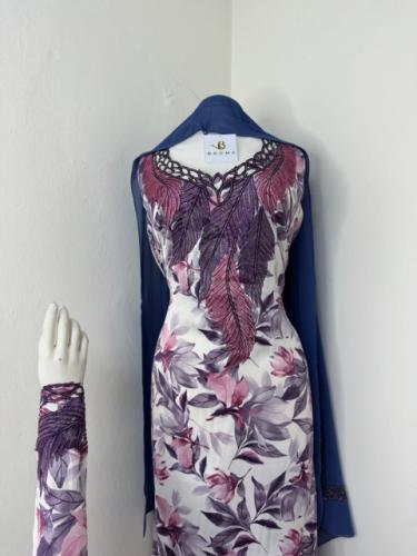 مخور اماراتي حرير اندنوسي بالطرح تطريز وكريستال