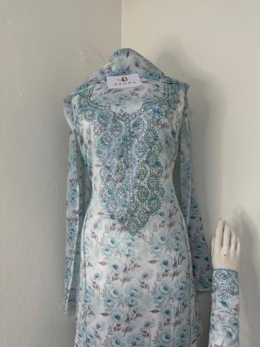 مخور مورد بالطرحه حرير ديجتال متروس كريستال