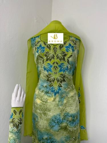 مخاوير اماراتيه حرير اندنوسي بالطرحه تطريز وكريستا...