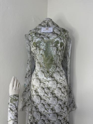 مخور مورد بالطرحه حرير ديجتال متروس كريستال