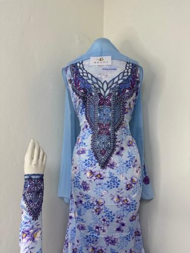 مخور اماراتي حرير اندنوسي بالطرحه تطريز وكريستال