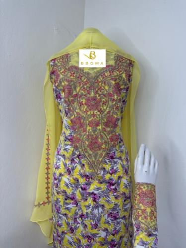 مخوار حرير اندنوسي بالطرحه تطريز وكريستال